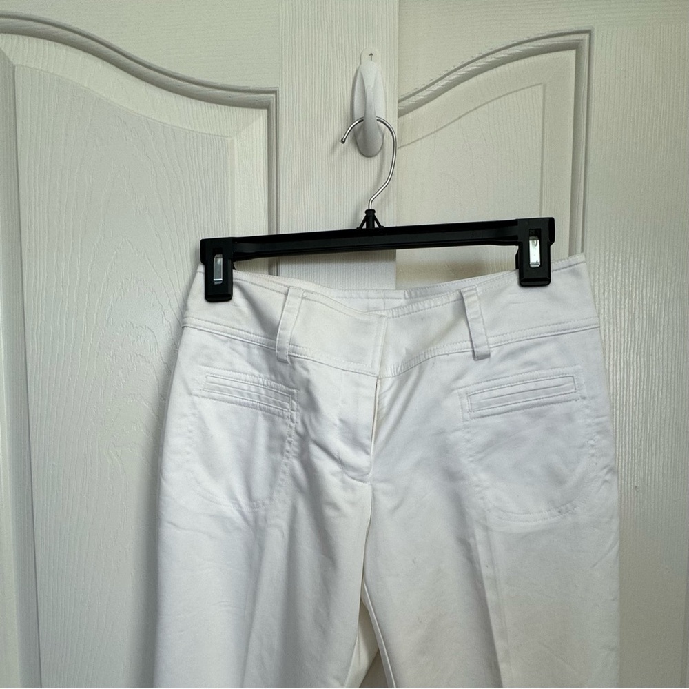 Cache Bootleg Style White Pants, 2 Front And Back… - image 2